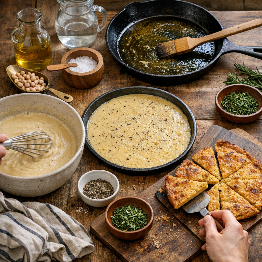 Preparazione: come fare la cecina pisana a casa con tre variabili decisive