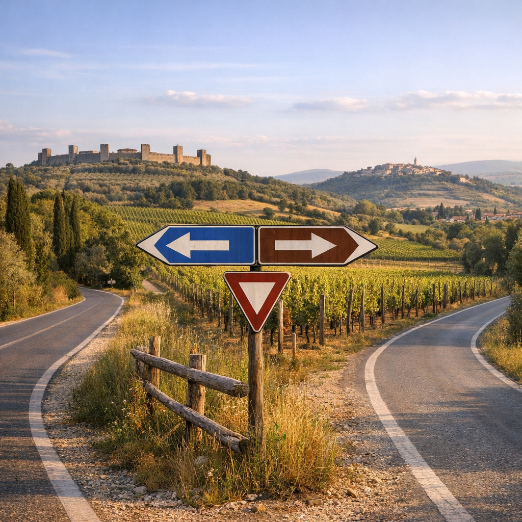 Via Cassia, Monteriggioni e Poggibonsi: le deviazioni che hanno senso