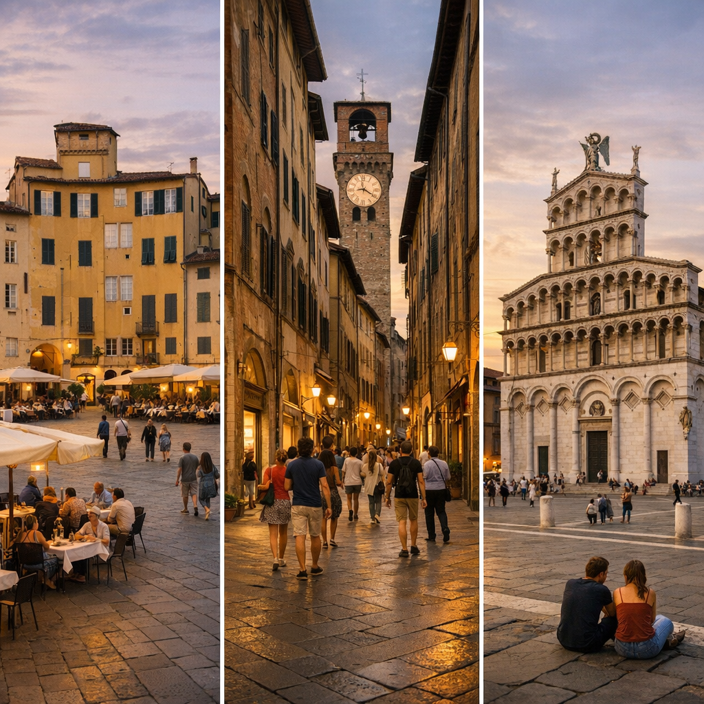 Piazza dell'Anfiteatro, Via Fillungo e Piazza San Michele: il centro più scenografico negli orari giusti