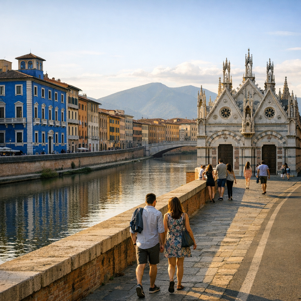 Lungarno Mediceo, Palazzo Blu e Santa Maria della Spina: la passeggiata più bella tra pranzo e luce del pomeriggi