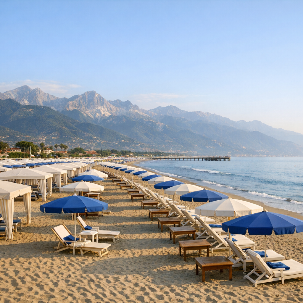 Come cambiano le Spiagge di Forte dei Marmi da Ponente a Fiumetto