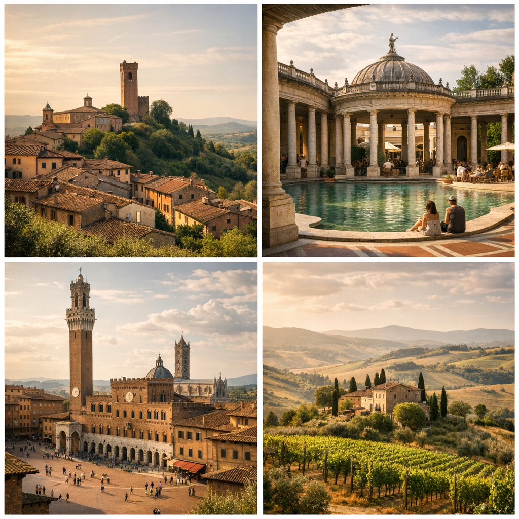 Borghi, terme e colline: San Miniato, Montecatini Terme, Siena, Arezzo e Chianti