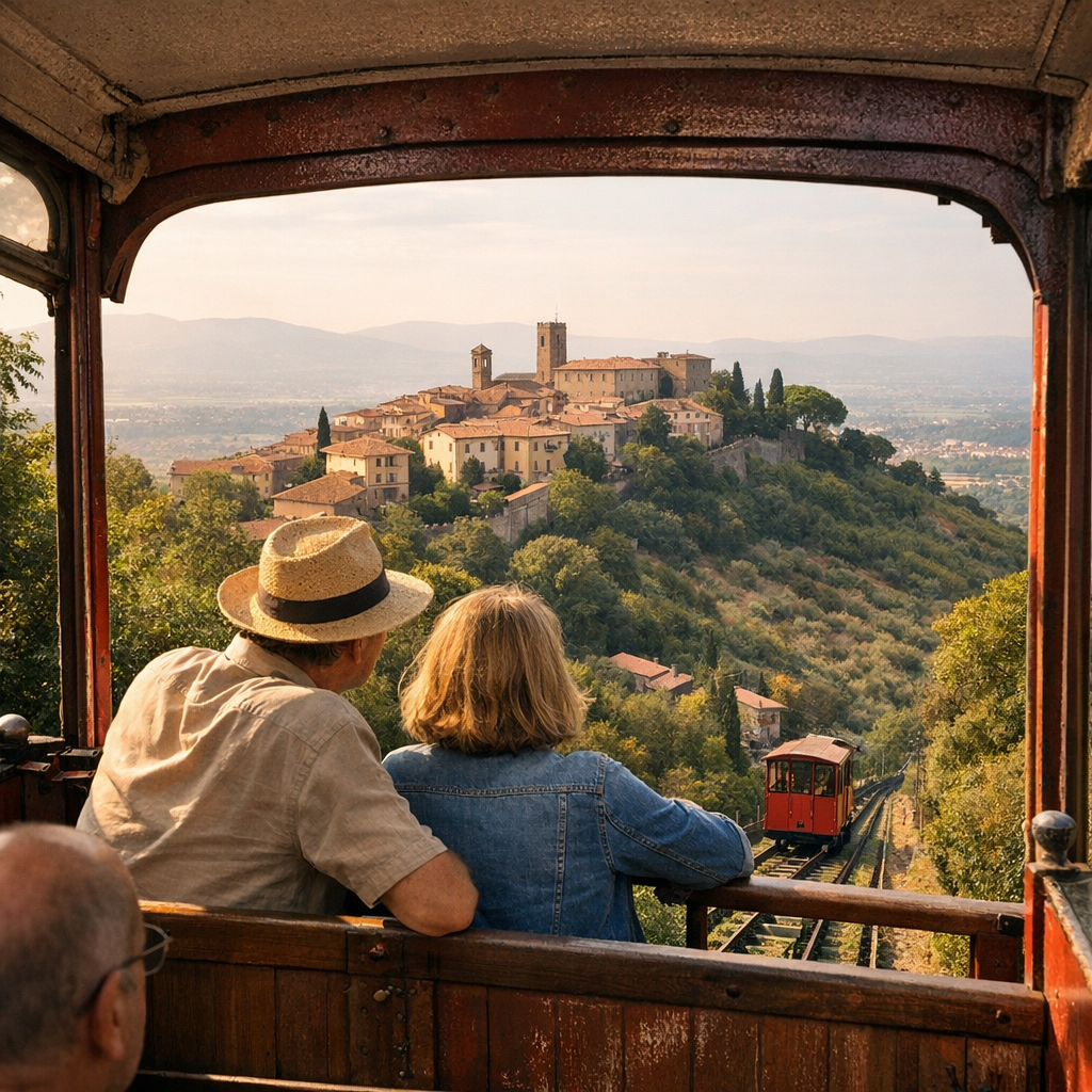 4. Scoprire Montecatini Alto con la funicolare, senza saltare la vista migliore