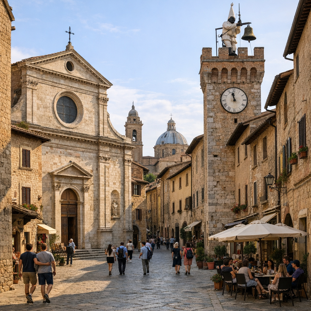 Il Corso, le chiese del centro storico e la Torre di Pulcinella