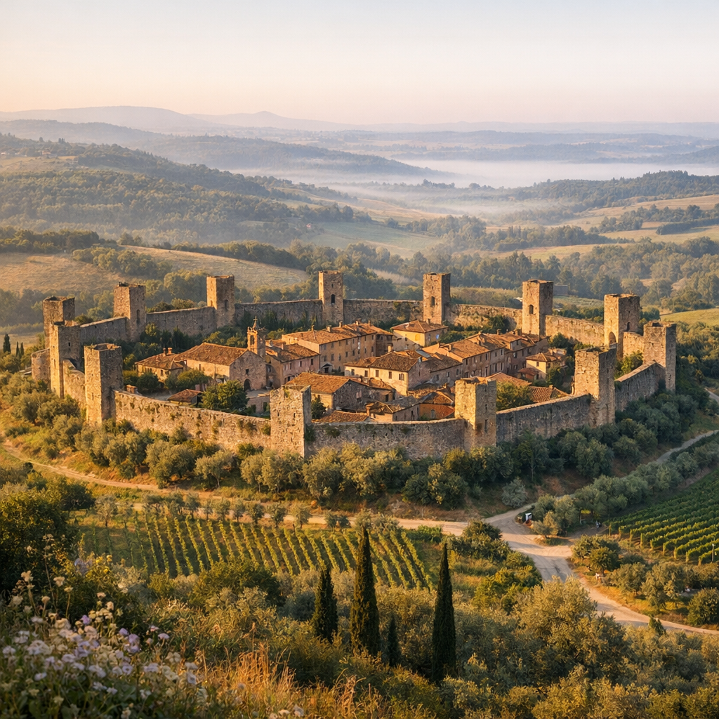 Pourquoi visiter Monteriggioni, ce borgo fortifié de Toscane