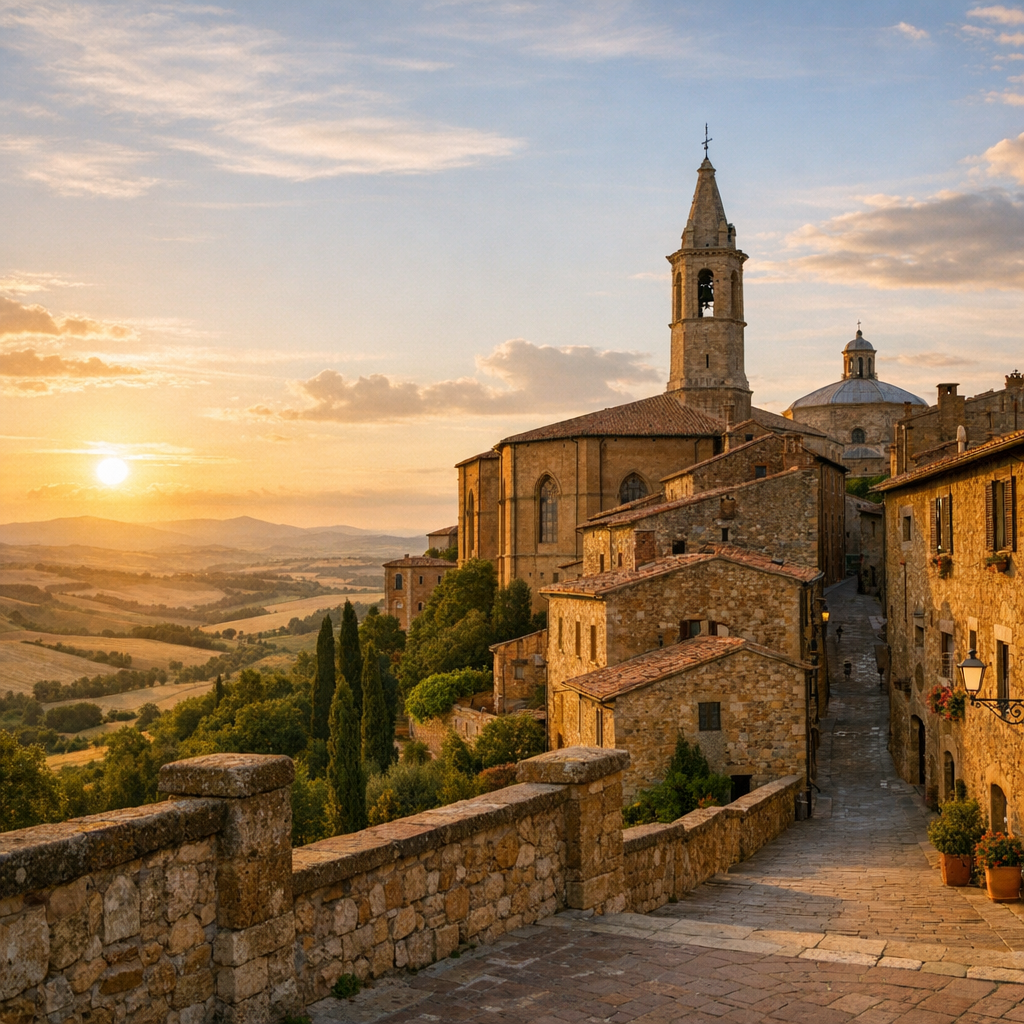 Pienza, Cosa vedere : il percorso che unisce centro e panorami