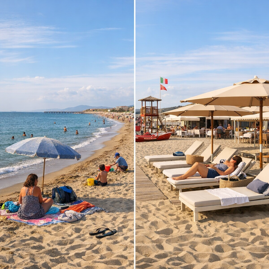 Spiaggia Libera o stabilimento? Confronto rapido tra le opzioni più cercate