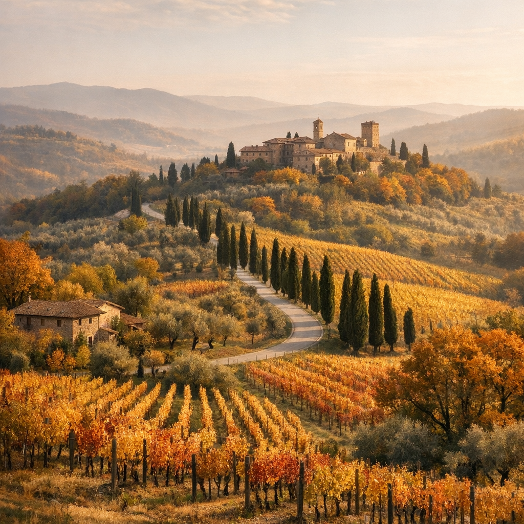 La toscana in autunno cambia volto tra borghi, foliage e terme