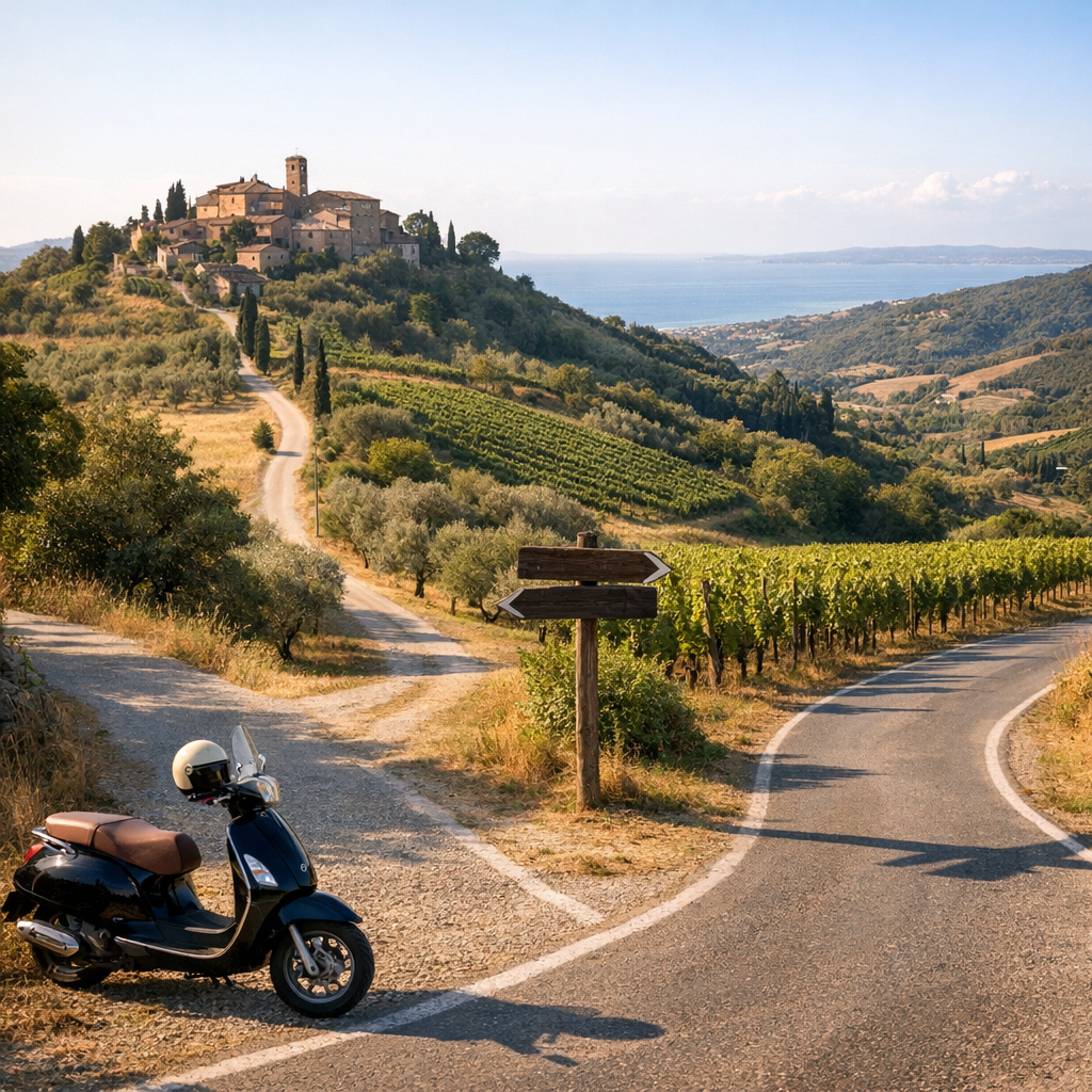 Borghi, colline e deviazioni che valgono il viaggio