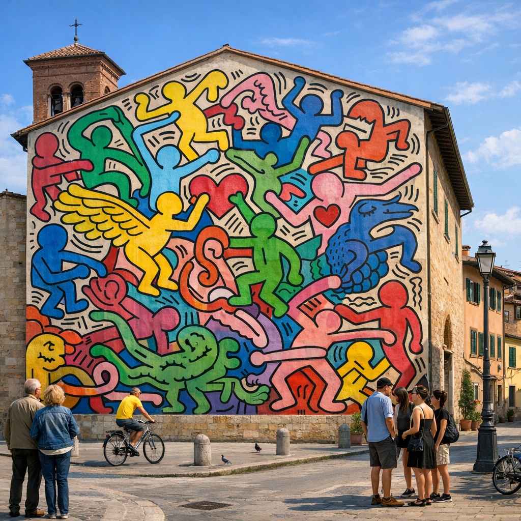Le tuttomondo de Keith Haring à Pisa : une fresque à voir autrement