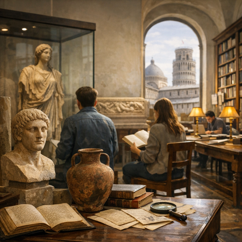 UniPi oggi: Dipartimento di Civiltà e Forme del Sapere, laurea in Storia, biblioteche e musei