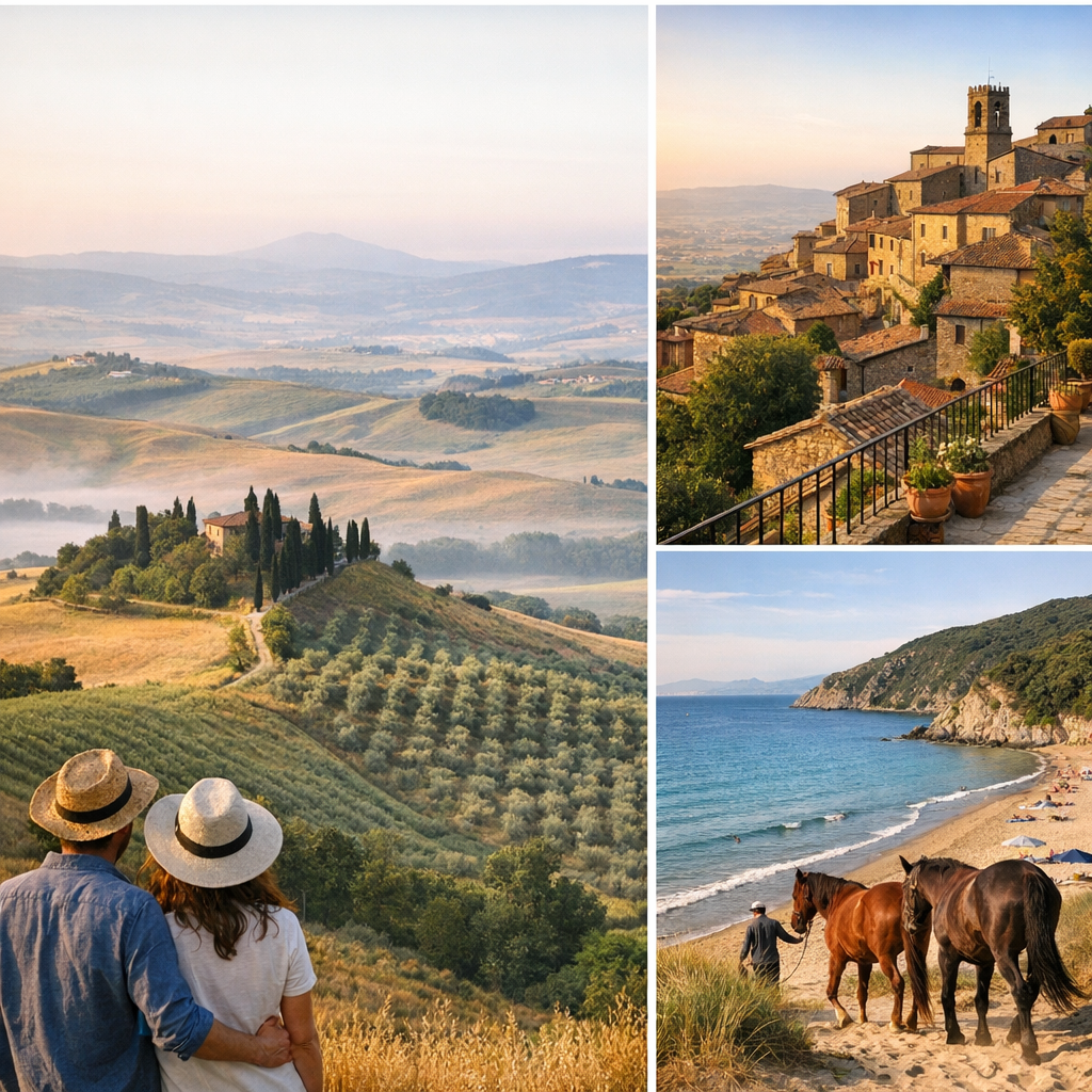 Giorni 5,6 e 7: Val d’Orcia, Cortona, Arezzo e la variante Maremma