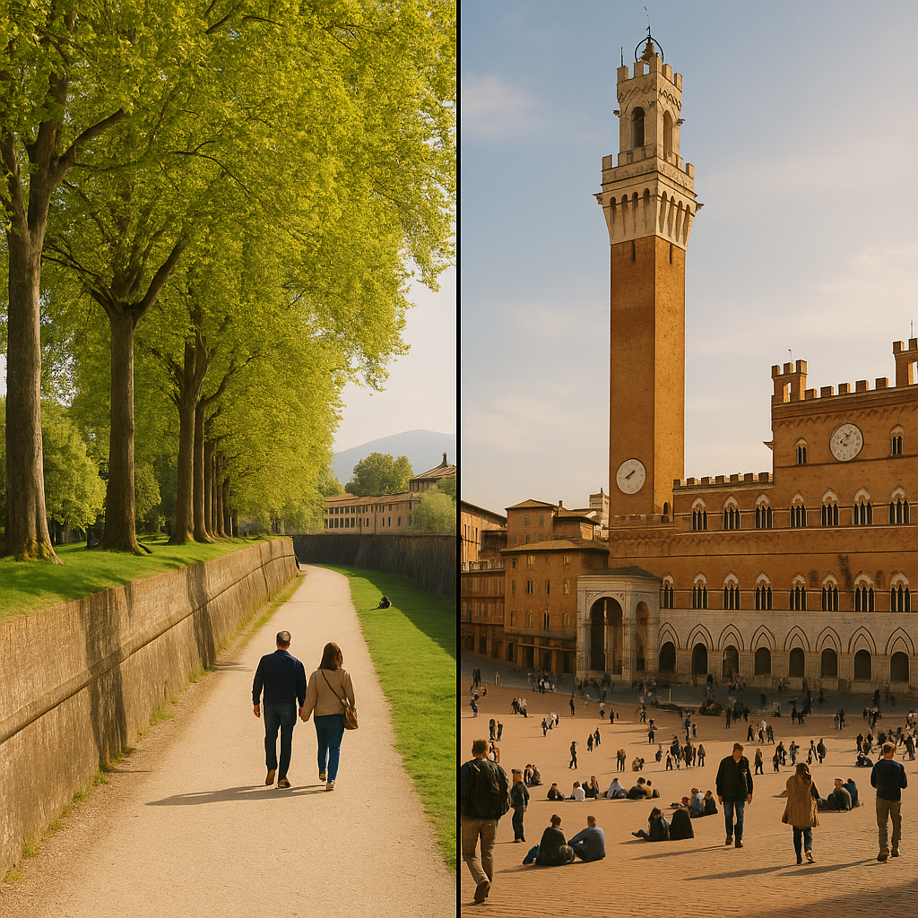 Visitare Lucca o Siena da Pisa: quale scegliere per il viaggio